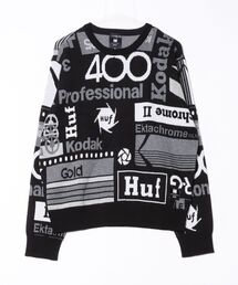 HUF | 【C-HUF】【HUF×Kodak/ハフ×コダック】DARK ROOM JACQUARD KNIT SWEATER KN00551(ニット/セーター)