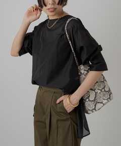 Deuxieme Classe cotton voile ギャザー ブラウス新品 セール】cotton voile ギャザー ブラウス（シャツ/ブラウス