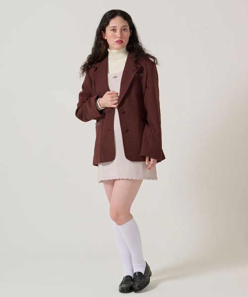 オーバーサイズ テーラード ジャケット TINA：JOJUN（テーラード