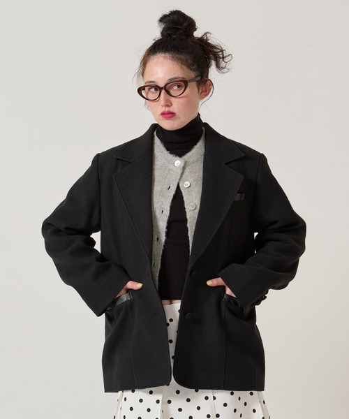 TINA：JOJUN（ティーナジョジュン）の「オーバーサイズ テーラード ジャケット TINA：JOJUN（テーラードジャケット・レディース・ブラウン/ブラック・M）」の13枚目の写真