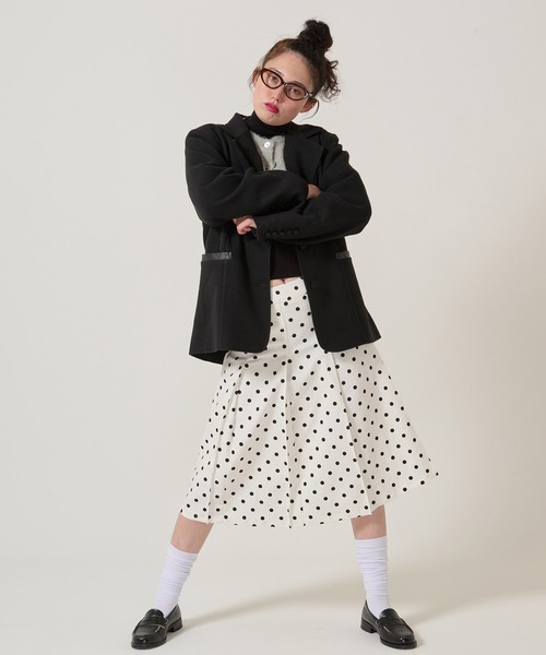 TINA：JOJUN（ティーナジョジュン）の「オーバーサイズ テーラード ジャケット TINA：JOJUN（テーラードジャケット・レディース・ブラウン/ブラック・M）」の15枚目の写真