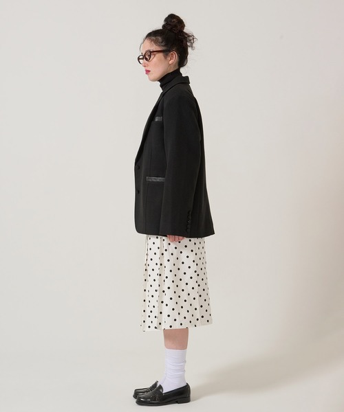 TINA：JOJUN（ティーナジョジュン）の「オーバーサイズ テーラード ジャケット TINA：JOJUN（テーラードジャケット・レディース・ブラウン/ブラック・M）」の21枚目の写真