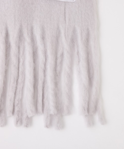 one after another NICE CLAUP（ワンアフターアナザーナイスクラップ）の「ブークレマフラー（マフラー・レディース・グレー/サックスブルー/アイボリー/ピンク/ベージュ・FREE）」の6枚目の写真