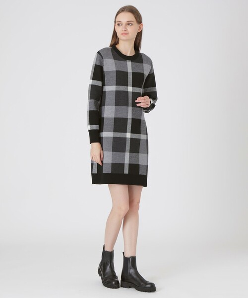 【値下げ】BLUE LABEL CRESTBRIDGE カットソードレス マーセライズドレスロンT （カットソー）｜BLUE LABEL / BLACK