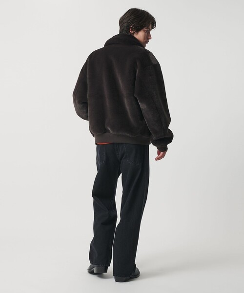 MONKEY TIME（モンキータイム）の「ファーライク ミリタリー ブルゾン（ブルゾン・メンズ・ダークブラウン/ブラック・S/M/L/XL）」の9枚目の写真