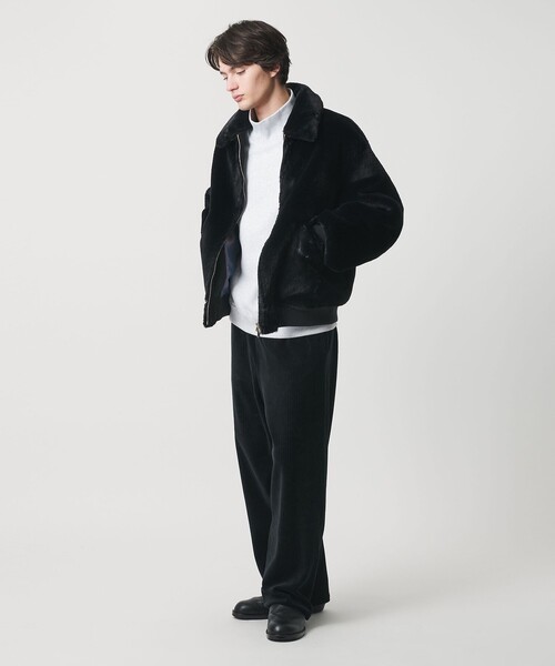 MONKEY TIME（モンキータイム）の「ファーライク ミリタリー ブルゾン（ブルゾン・メンズ・ダークブラウン/ブラック・S/M/L/XL）」の16枚目の写真