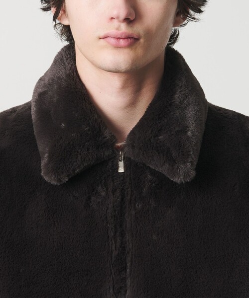 MONKEY TIME（モンキータイム）の「ファーライク ミリタリー ブルゾン（ブルゾン・メンズ・ダークブラウン/ブラック・S/M/L/XL）」の21枚目の写真