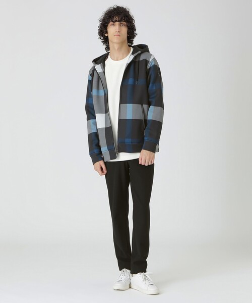 セール】エアリークレストブリッジチェックパデッドパーカー（パーカー