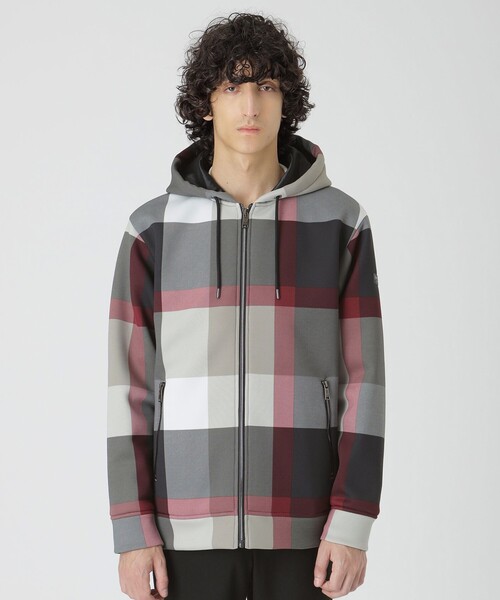 BLACK LABEL CRESTBRIDGE(ブラックレーベル・クレストブリッジ)の「エアリークレストブリッジチェックパデッドパーカー(パーカー・メンズ・ブラック/ベージュ系その他5・M/L/XL)」の7枚目の写真