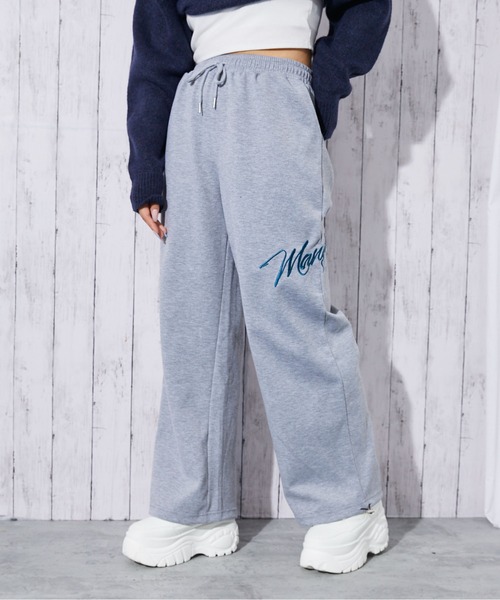 セール】《裾ドローコード×刺繍アクセント》レディース ハリ感