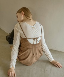 Alumu.（エルム）の「AM570906スエードキャミチュニック（チュニック）」