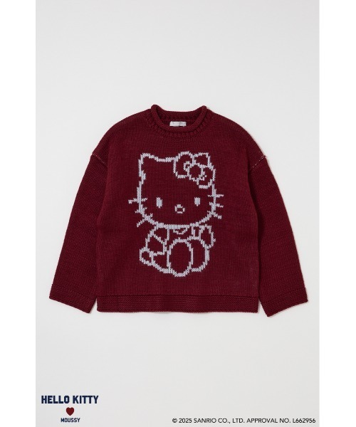 MOUSSY(マウジー)の「HELLO KITTY CHUNKY セーター(ニット/セーター・レディース・アイボリー/マジェンタ/ライトブラック・FREE)」の16枚目の写真