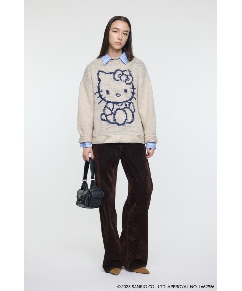 MOUSSY(マウジー)の「HELLO KITTY CHUNKY セーター(ニット/セーター・レディース・アイボリー/マジェンタ/ライトブラック・FREE)」の19枚目の写真
