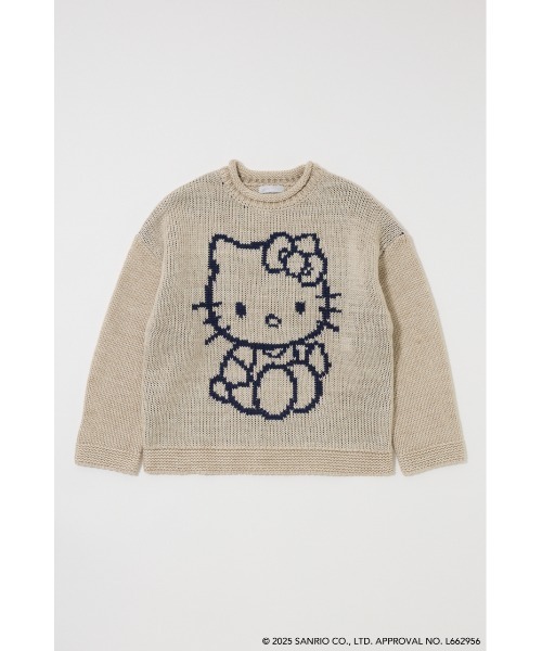 MOUSSY(マウジー)の「HELLO KITTY CHUNKY セーター(ニット/セーター・レディース・アイボリー/マジェンタ/ライトブラック・FREE)」の7枚目の写真
