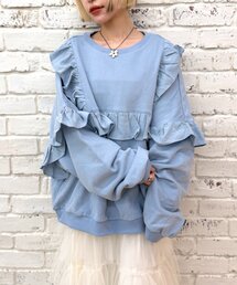 【リバイバル/5色展開】フリルBIGスウェット《WEB限定》