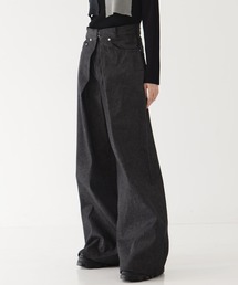 STUDIOUS | 【JOHN LAWRENCE SULLIVAN/ジョンローレンスサリバン】RIGID DENIM WIDE PANTS (SHORT LENGTH)リジッドワイドデニムパンツ(デニムパンツ)