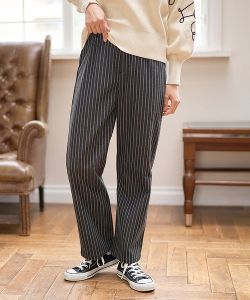 FOUND GOOD（ファウンドグッド）の「ジャガードストレートP（その他パンツ・レディース・ブラウン系5/グレー系/グレー系9/アイボリー/ブラック/グレー系8・S/M/L）」の9枚目の写真