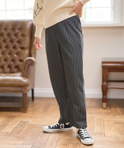 FOUND GOOD（ファウンドグッド）の「ジャガードストレートP（その他パンツ・レディース・ブラウン系5/グレー系/グレー系9/アイボリー/ブラック/グレー系8・S/M/L）」の10枚目の写真