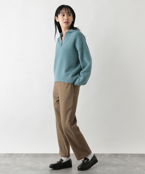 FOUND GOOD（ファウンドグッド）の「ジャガードストレートP（その他パンツ・レディース・ブラウン系5/グレー系/グレー系9/アイボリー/ブラック/グレー系8・S/M/L）」の13枚目の写真