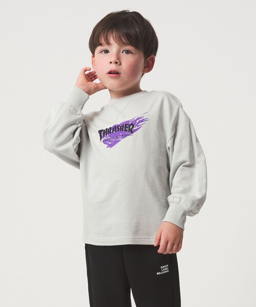 THRASHER(スラッシャー)の「【別注】<THRASHER>プリントスウェット / トレーナー / キッズ 100cm-130cm(スウェット・キッズ・ライトブルー/ワイン/ブラック・S(120-130cm)/XS(100-110cm))」の5枚目の写真