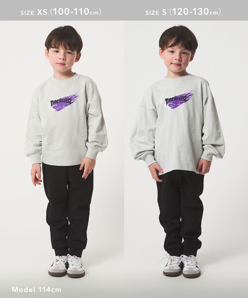 THRASHER(スラッシャー)の「【別注】<THRASHER>プリントスウェット / トレーナー / キッズ 100cm-130cm(スウェット・キッズ・ライトブルー/ワイン/ブラック・S(120-130cm)/XS(100-110cm))」の7枚目の写真