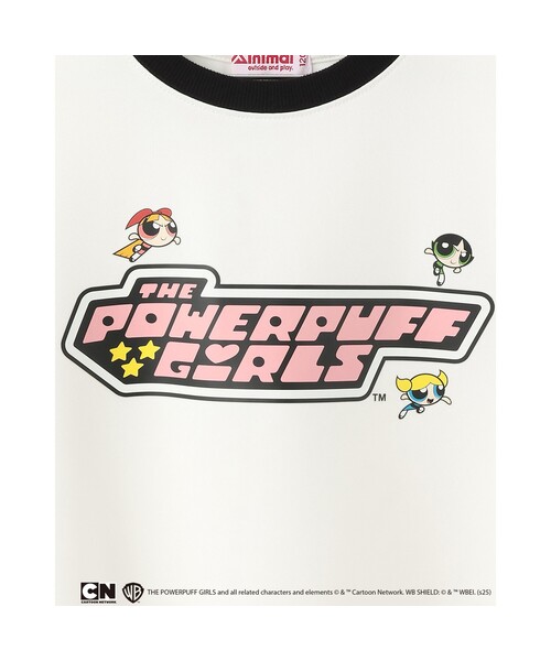 minimal（ミニマル）の「【防汚加工】【パワーパフ ガールズ】ポンチロゴクルー（Tシャツ/カットソー・キッズ・オフホワイト/マジェンタ/ブラック・100cm/120cm/140cm/110cm/130cm）」の6枚目の写真
