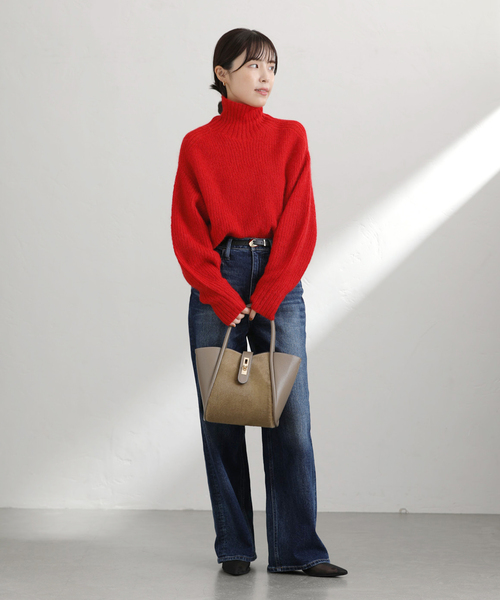 La TOTALITE（ラトータリテ）の「モヘア混タートルプルオーバー（ニット/セーター・レディース・ブラック/ピンク/レッド・FREE）」の22枚目の写真