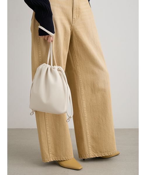 MIESROHE（ミースロエ）の「ドロスト２ＷＡＹバッグ（ショルダーバッグ・レディース・ライム/アイボリー/ブラック・F）」の10枚目の写真