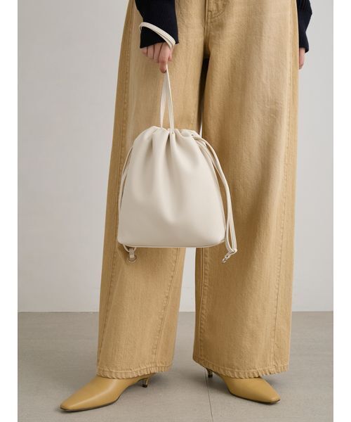 MIESROHE（ミースロエ）の「ドロスト２ＷＡＹバッグ（ショルダーバッグ・レディース・ライム/アイボリー/ブラック・F）」の11枚目の写真