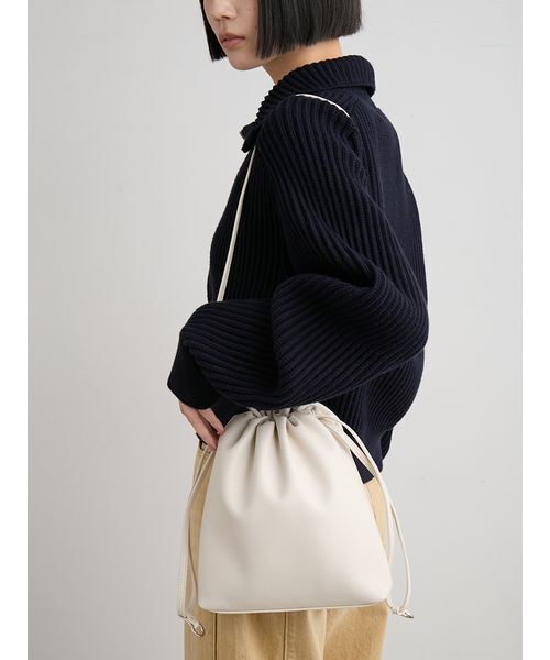 MIESROHE（ミースロエ）の「ドロスト２ＷＡＹバッグ（ショルダーバッグ・レディース・ライム/アイボリー/ブラック・F）」の13枚目の写真