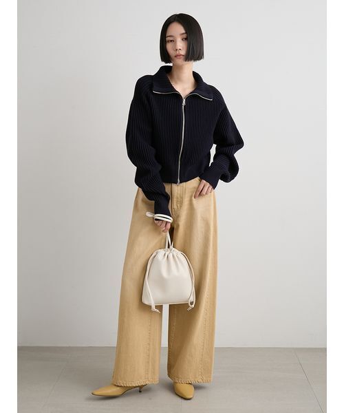 MIESROHE（ミースロエ）の「ドロスト２ＷＡＹバッグ（ショルダーバッグ・レディース・ライム/アイボリー/ブラック・F）」の14枚目の写真