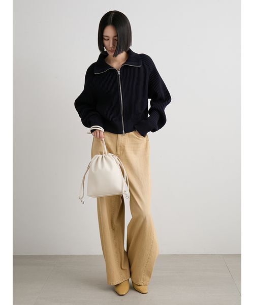 MIESROHE（ミースロエ）の「ドロスト２ＷＡＹバッグ（ショルダーバッグ・レディース・ライム/アイボリー/ブラック・F）」の15枚目の写真