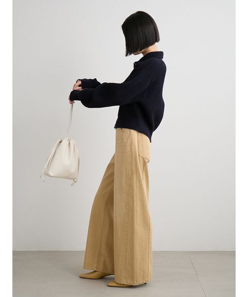 MIESROHE（ミースロエ）の「ドロスト２ＷＡＹバッグ（ショルダーバッグ・レディース・ライム/アイボリー/ブラック・F）」の22枚目の写真