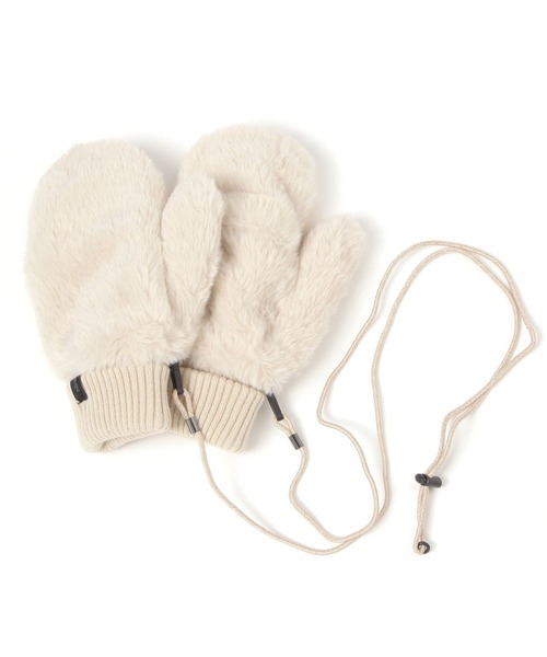 niko and...(ニコアンド)の「オリジナルフェイクファーボアストラップ付きミトン(手袋・レディース・グリーン/ピンク/その他1/モカ/サックスブルー/アイボリー・0)」の14枚目の写真