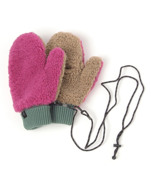 niko and...(ニコアンド)の「オリジナルフェイクファーボアストラップ付きミトン(手袋・レディース・グリーン/ピンク/その他1/モカ/サックスブルー/アイボリー・0)」の13枚目の写真