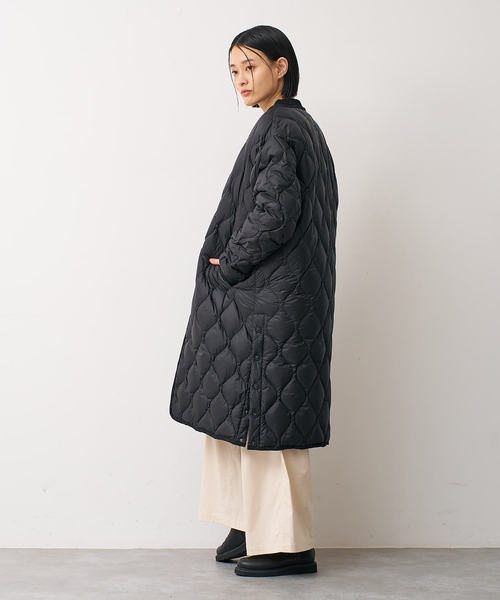 TAION(タイオン)の「【TAION】 オーバーサイズ ダウン ロングジャケット(ダウンジャケット/コート・レディース・ブラック/モスグリーン・S)」の10枚目の写真