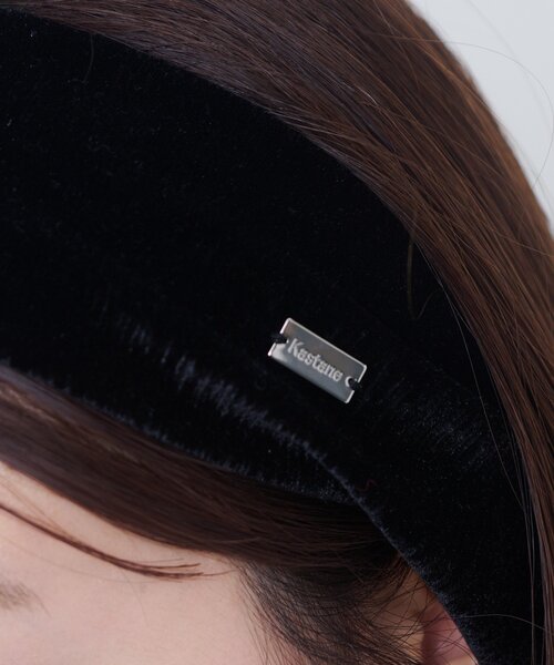 Kastane（カスタネ）の「【fiw.】ベロアヘアバンド（ヘアバンド・レディース・ブラウン/ブラック・FREE）」の5枚目の写真