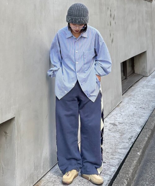 CIAOPANIC TYPY（チャオパニックティピー）の「【UNISEX】刺繍ロゴニットキャップ（ニットキャップ/ビーニー・レディース・グレー/ブルー/ホワイト/ブラウン・ONE SIZE）」の8枚目の写真