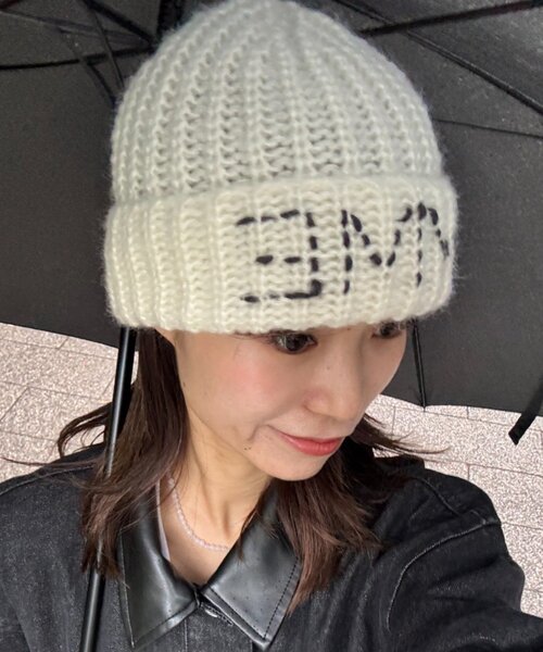 CIAOPANIC TYPY（チャオパニックティピー）の「【UNISEX】刺繍ロゴニットキャップ（ニットキャップ/ビーニー・レディース・グレー/ブルー/ホワイト/ブラウン・ONE SIZE）」の10枚目の写真