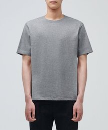 ベーシッククルーネックTシャツ[メランジグレー]