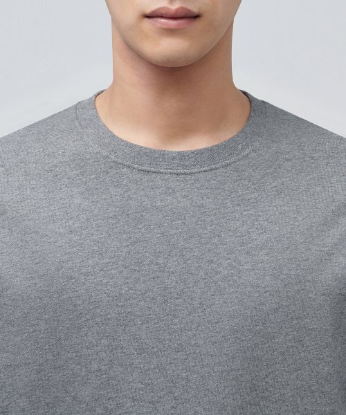 MUSINSA STANDARD（ムシンサスタンダード）の「ベーシッククルーネックTシャツ[メランジグレー]（Tシャツ/カットソー・メンズ・その他・X-LARGE/XX-LARGE/MEDIUM/SMALL/LARGE/XXX-LARGE）」の3枚目の写真