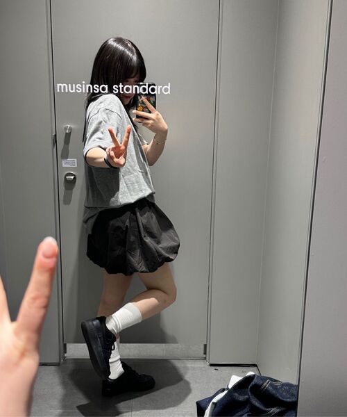 MUSINSA STANDARD（ムシンサスタンダード）の「ベーシッククルーネックTシャツ[メランジグレー]（Tシャツ/カットソー・メンズ・その他・X-LARGE/XX-LARGE/MEDIUM/SMALL/LARGE/XXX-LARGE）」の7枚目の写真