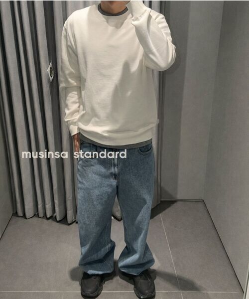 MUSINSA STANDARD（ムシンサスタンダード）の「ベーシッククルーネックTシャツ[メランジグレー]（Tシャツ/カットソー・メンズ・その他・X-LARGE/XX-LARGE/MEDIUM/SMALL/LARGE/XXX-LARGE）」の11枚目の写真