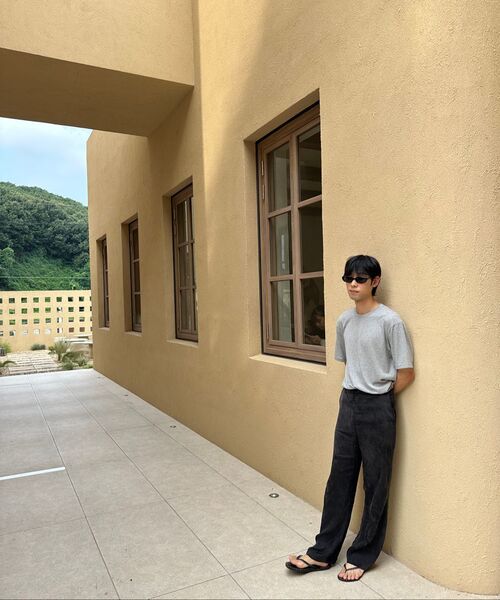 MUSINSA STANDARD（ムシンサスタンダード）の「ベーシッククルーネックTシャツ[メランジグレー]（Tシャツ/カットソー・メンズ・その他・X-LARGE/XX-LARGE/MEDIUM/SMALL/LARGE/XXX-LARGE）」の16枚目の写真