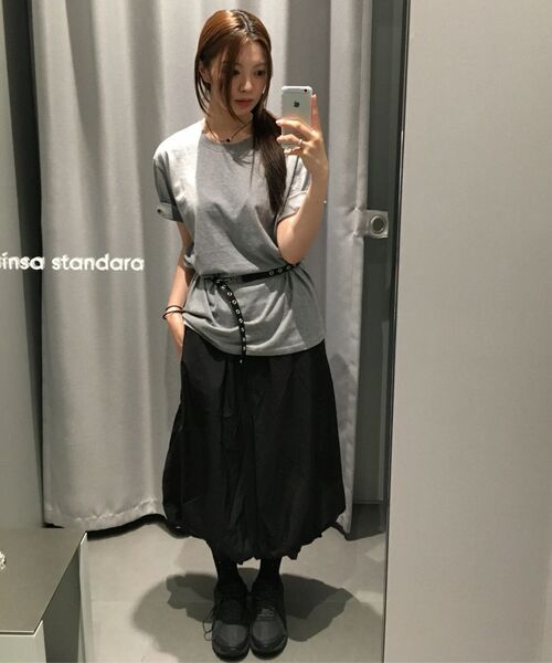 MUSINSA STANDARD（ムシンサスタンダード）の「ベーシッククルーネックTシャツ[メランジグレー]（Tシャツ/カットソー・メンズ・その他・X-LARGE/XX-LARGE/MEDIUM/SMALL/LARGE/XXX-LARGE）」の17枚目の写真