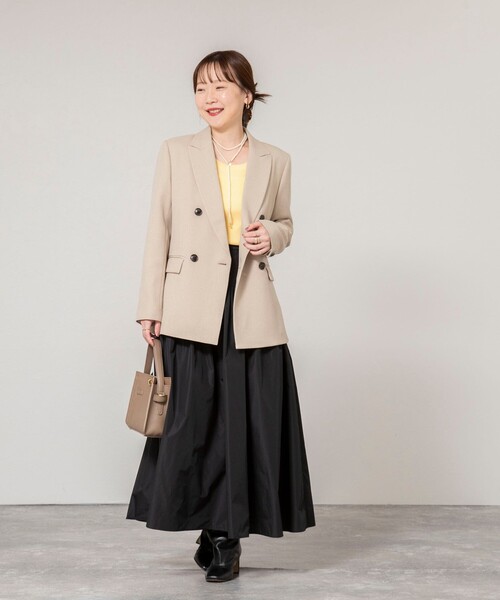 セール】ウォッシャブルメモリータフタロングスカート（スカート