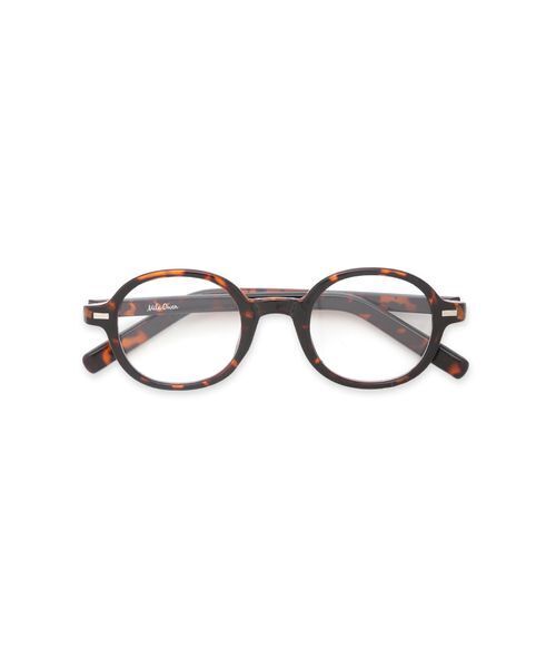 Mila Owen（ミラオーウェン）の「メタルポイントフレームダテメガネ（メガネ・レディース・ブラック/ブラウン・F）」の2枚目の写真
