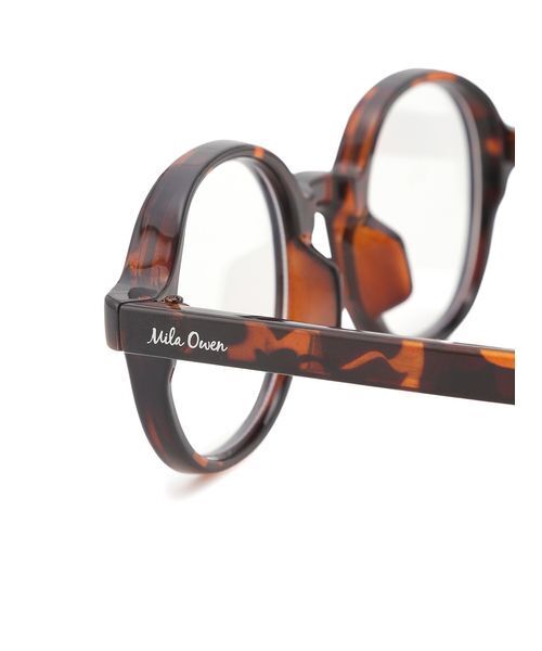 Mila Owen（ミラオーウェン）の「メタルポイントフレームダテメガネ（メガネ・レディース・ブラック/ブラウン・F）」の6枚目の写真