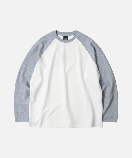 FRIZMWORKS(フリズムワークス)の「RAGLAN LONG SLEEVE TEE 002 _ GRAY(Tシャツ/カットソー・メンズ・その他・LARGE/X-LARGE/SMALL/MEDIUM)」の1枚目の写真