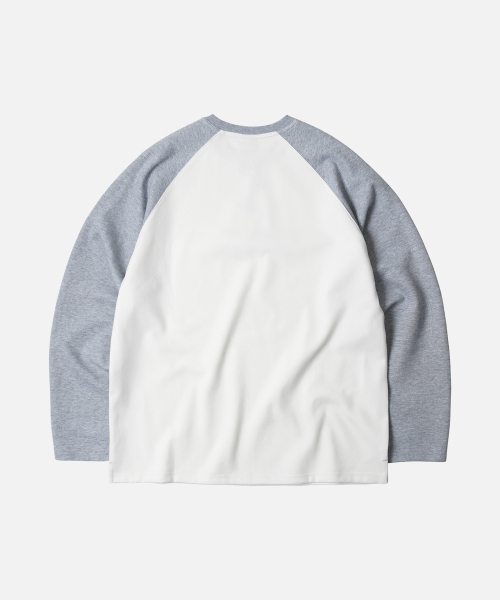 FRIZMWORKS(フリズムワークス)の「RAGLAN LONG SLEEVE TEE 002 _ GRAY(Tシャツ/カットソー・メンズ・その他・LARGE/X-LARGE/SMALL/MEDIUM)」の2枚目の写真